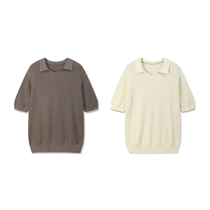 brunello cucinelli english ribbed pique knit polo shirt